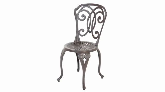 2 Seater Cast Aluminium Garden Bistro Set смотреть онлайн