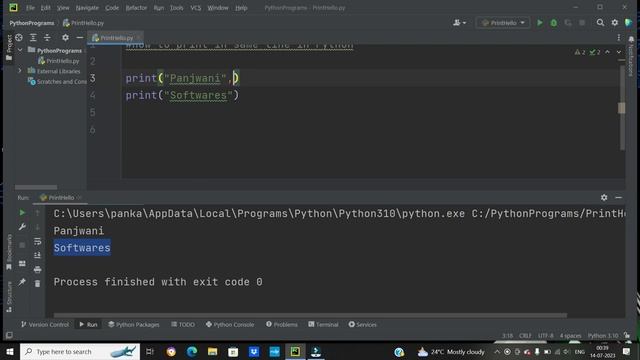 How to print in same line in Python | Python Tutorial in Hindi смотреть онлайн
