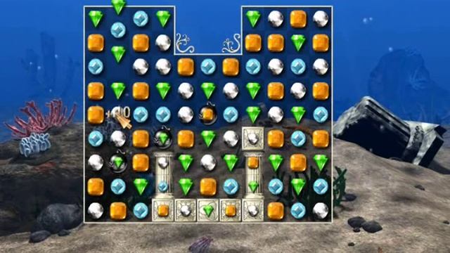Jewels of Atlantis angespielt ??: Quest Modus: Level 1-4 | PC | Match-3 Gelegenheitsspiel смотреть онлайн