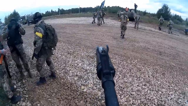 Действия нашей команды, когда пришло "такси". Airsot Russia game. смотреть онлайн