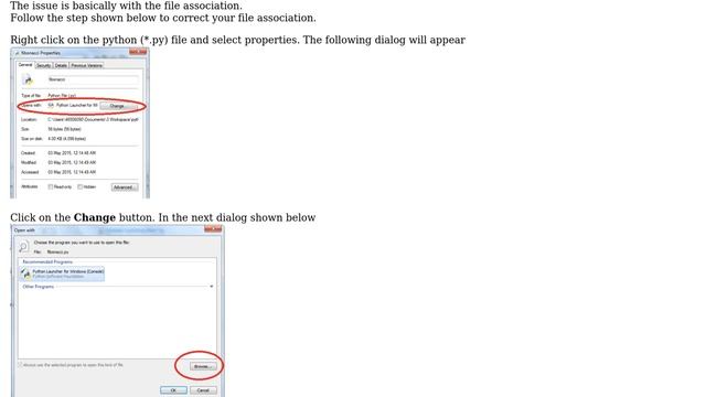 "Edit with Idle" appears when I right click a python file, yet does not work. Also, python files... смотреть онлайн