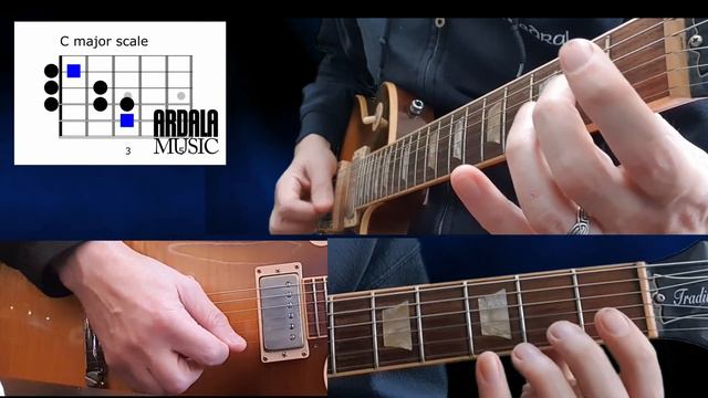 C major guitar scale guided practice смотреть онлайн