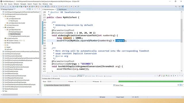 Argument Conversion in Parameterized Tests in JUnit 5 || Argument Conversion Techniques in JUnit смотреть онлайн