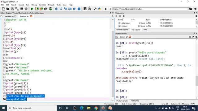 3. Python basics | Data Types in Python |String in Python смотреть онлайн