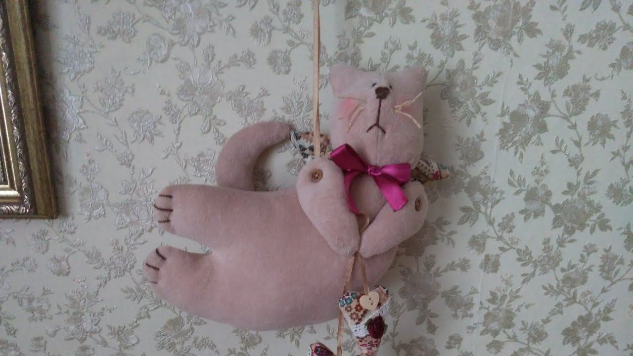 Летящий котик в стиле Тильда смотреть онлайн