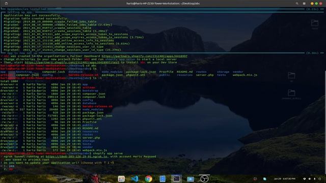 create shopify cli app in php laravel and get shopify access token смотреть онлайн