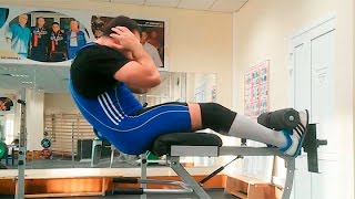 Скручивания в римском стуле: техника выполнения смотреть онлайн