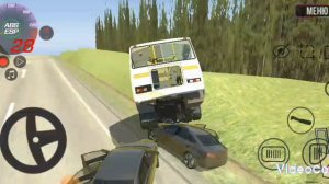 Пазик против 2 лады Весты! В ВАЗ краш тест симулятор 2