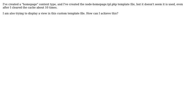 Drupal: Drupal Views adding a view to node-customcontenttype.tpl.php смотреть онлайн