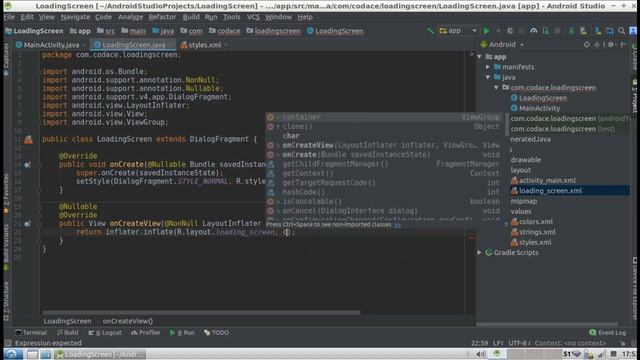 Android Tutorial - Create an Alternative for ProgressDialog (Fullscreen Loading Screen) смотреть онлайн