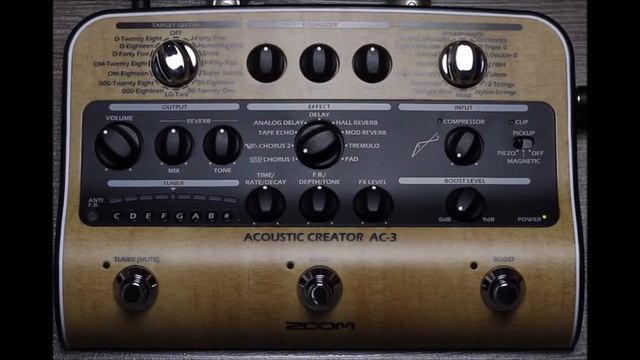 Zoom AC 3 Acoustic Creator Sound Test 1 смотреть онлайн