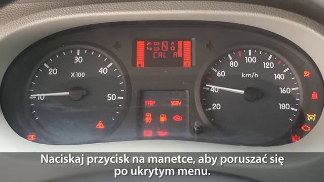 Ukryte menu zegarów Renault Master (tryb serwisowy test kontrolek) смотреть онлайн