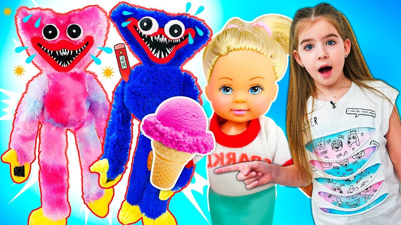 Сборник видео для девочек — Игры в дочки матери с Барби и Штеффи — Доктор для Хаги Ваги смотреть онлайн