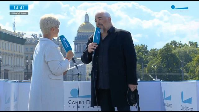 Прямое включение в День Военно-морского флота России в Санкт-Петербурге с Владимиром Самсоновым. смотреть онлайн