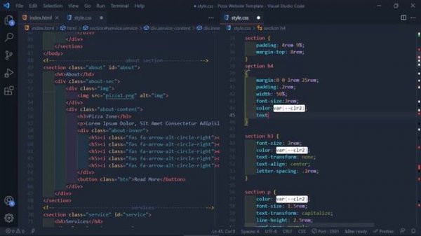 RESPONSIVE WEBSITE DESIGN USING HTML|CSS|JAVASCRIPT|PIZZA WEBSITE TEMPLATE|FOOD WEBSITE DESIGN.
