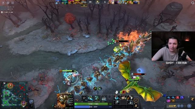 Магическое Ваншот безумие! Earthshaker 7.34 | Radikaifa смотреть онлайн