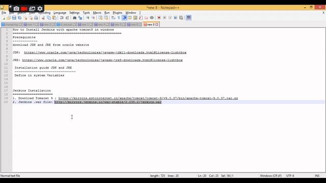 Jenkins Installation In Windows | How to Install Jenkins with apache tomcat9 in windows | Devops смотреть онлайн