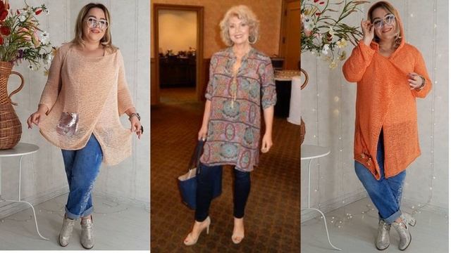 ОБАЛДЕННЫЕ ТУНИКИ ДЛЯ ЖЕНЩИН 50+? МОДНЫЕ ОБРАЗЫ С ТУНИКАМИ/ AWESOME TUNIC FOR WOMEN 50+ смотреть онлайн