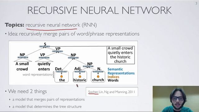 Neural networks [10.11] : Natural language processing - recursive network смотреть онлайн