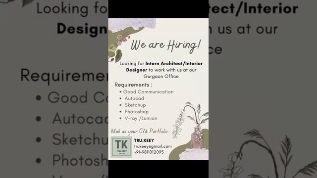 AutoCAD l architect l intern ship l interior designer l 3d visualiser l #Civil Engineer #job vacanc смотреть онлайн