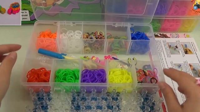 Наборы Loom Bands для плетения из резинок, обзор и распаковка смотреть онлайн