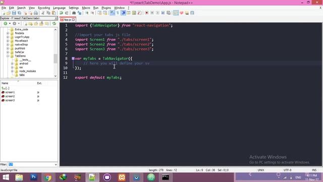 React Native Tab Navigator tutorial for beginners смотреть онлайн