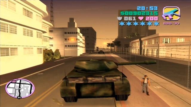 GTA Vice City Epic 6 Stars Wanted Level Shootout+ Tank Rampage + Escape смотреть онлайн