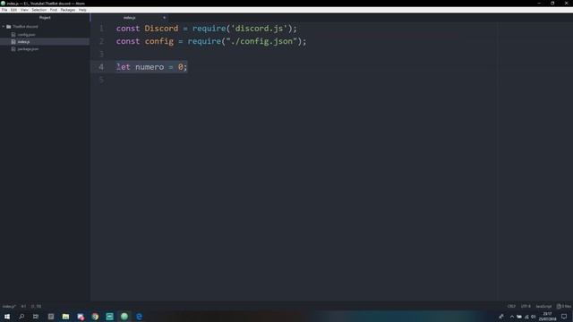 INSTALAÇÃO E COMEÇO #1 | CRIAR BOT DE DISCORD USANDO NODE.JS EM JAVASCRIPT смотреть онлайн