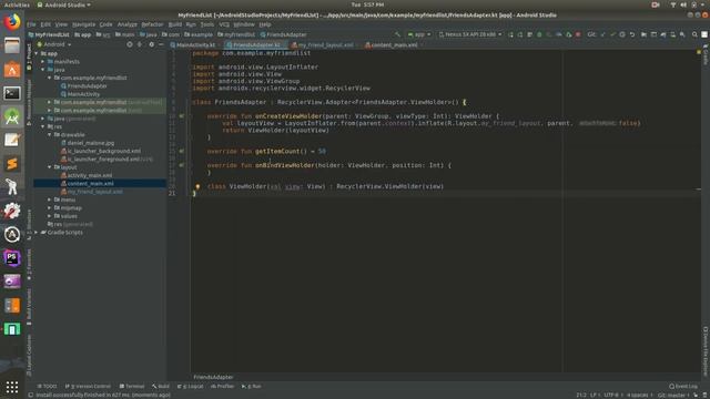 Working with a RecyclerView in Kotlin (Android Studio 2019 Edition, Part 14) смотреть онлайн
