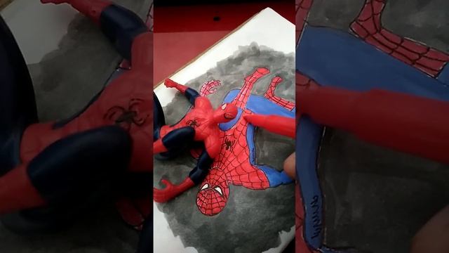 daily coloring ?? Spiderman #102 #drawing #marvel смотреть онлайн