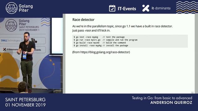 [RUS] Anderson Queiroz: Testing in Go: from basic to advanced / #GolangPiter смотреть онлайн
