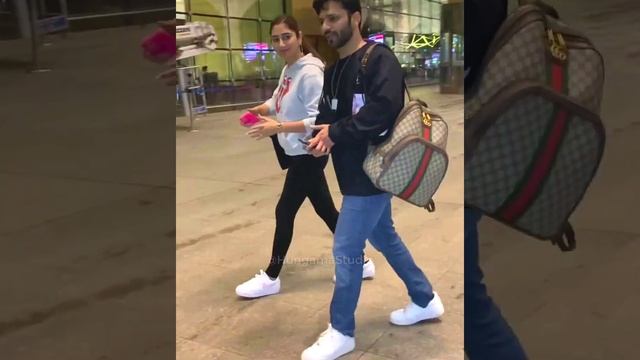 Rahul Vaidya ? Disha Parmar ? Spotted At Mumbai Airport ?