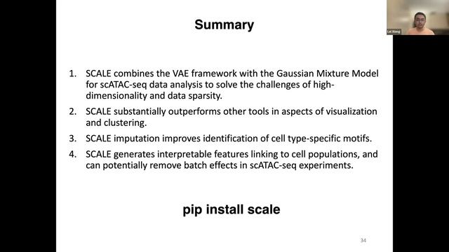 MAIB-Talk-011: SCALE: Single-cell ATAC-seq analysis via latent feature extraction, Dr. Lei Xiong смотреть онлайн