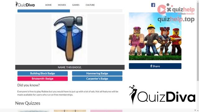 The Ultimate Roblox Quiz Answers | Earn +6 Rbx | Quiz Diva смотреть онлайн
