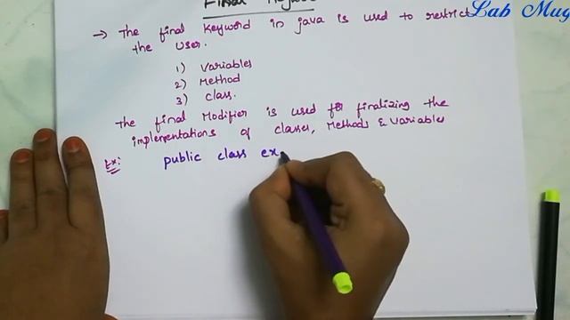 Final keyword in java || 23 || JAVA COURSE in telugu смотреть онлайн