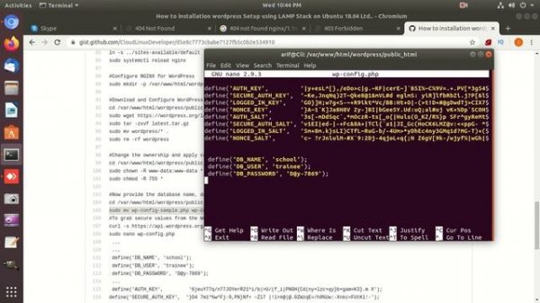 WordPress problem 404 Not Found solve nginx/1.14.0 (Ubuntu)