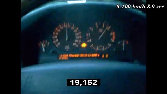 BMW 535i E34 3.4 211 Hp automatic 0-200 km/h acceleration/разгон смотреть онлайн