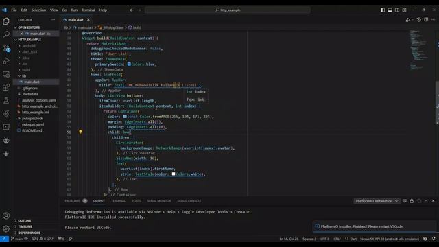 Flutter Dersleri | HTTP Yöntemi, JSON veri çekme, Veri Tabanı İşlemleri смотреть онлайн