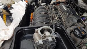 Чистка и адаптация дроссельной заслонки Volkswagen Passat NMS. Ошибка P3078
