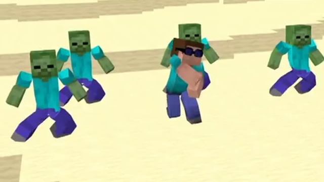 gangnam style minecraft (Blender Animation) смотреть онлайн