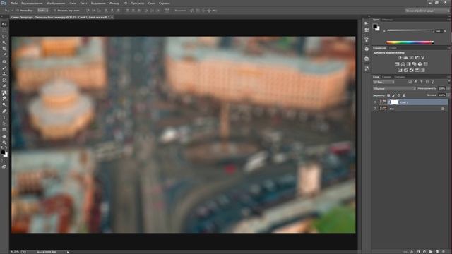 Ложный TILT SHIFT эффект (Fake Tilt-Shift) смотреть онлайн