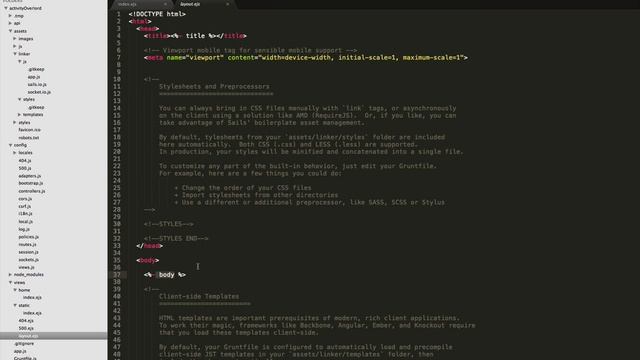 Building a Sails Application: Ep2 - Creating a sign-up page, adding twitter bootstrap смотреть онлайн