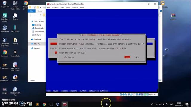 TUTORIAL...Cara Instalasi DEBIAN dan Setting IP melalui ORACLE VM VirtualBox. смотреть онлайн