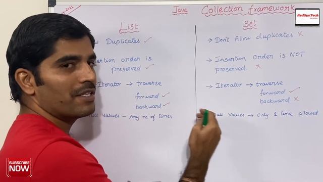 # 106 What is the difference between Set and List? | java set vs list | List vs Set |java|RedSysTec смотреть онлайн