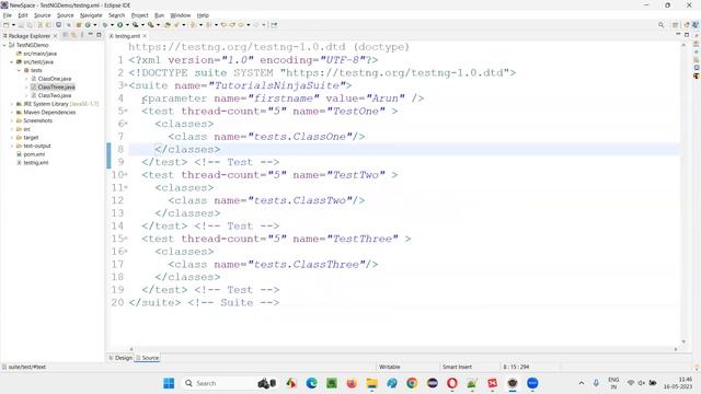 How to pass parameters from testng xml file to test methods (Selenium Interview Question #125) смотреть онлайн