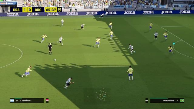eFootball™ 2024 - Gameplay | Brazil vs Argentina | PC смотреть онлайн