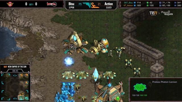 Game 1 Bisu vs Action Starcraft proleague Rematch [T.E.N] смотреть онлайн
