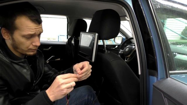 Навесной монитор на ОС Android 6.0 AVS1088AN. Автомонитор на подголовник с сенсорным экраном 10.1" смотреть онлайн