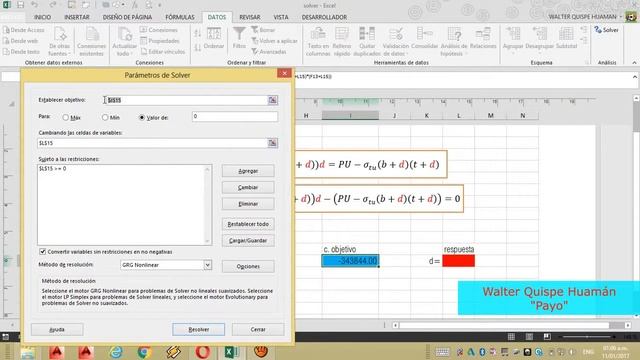 COMO RESOLVER UNA ECUACION EN EXCEL смотреть онлайн