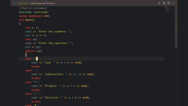 Switch statement, break and continue keyword | Beginner C C++ | LearnToCode | Day15 смотреть онлайн